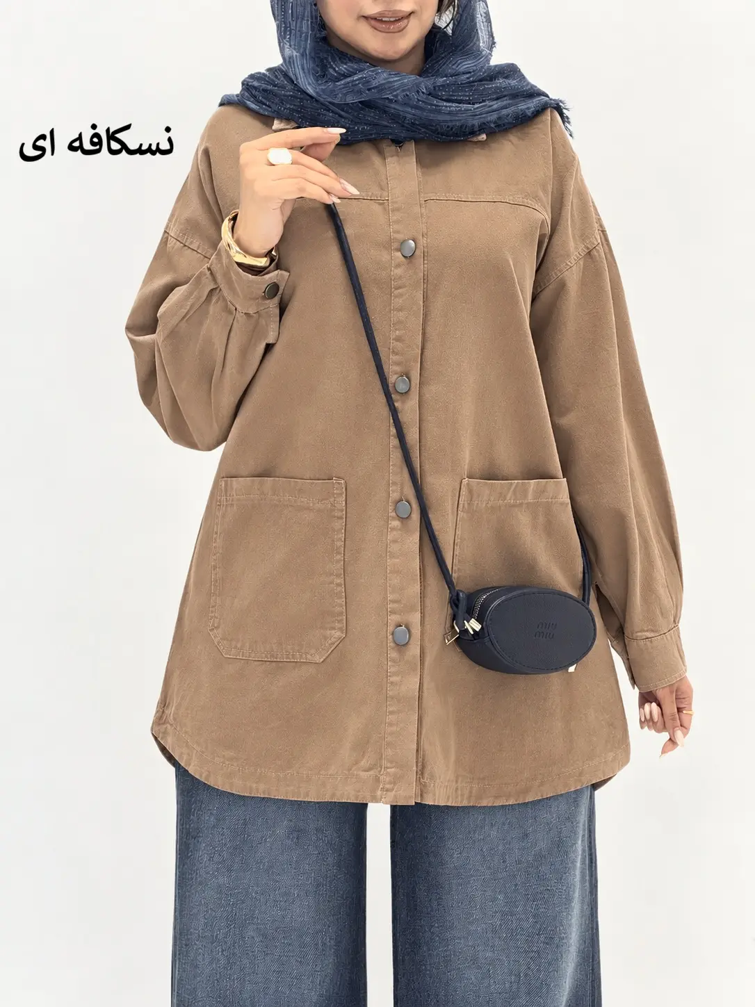 6648-مانتو کتان مرداس